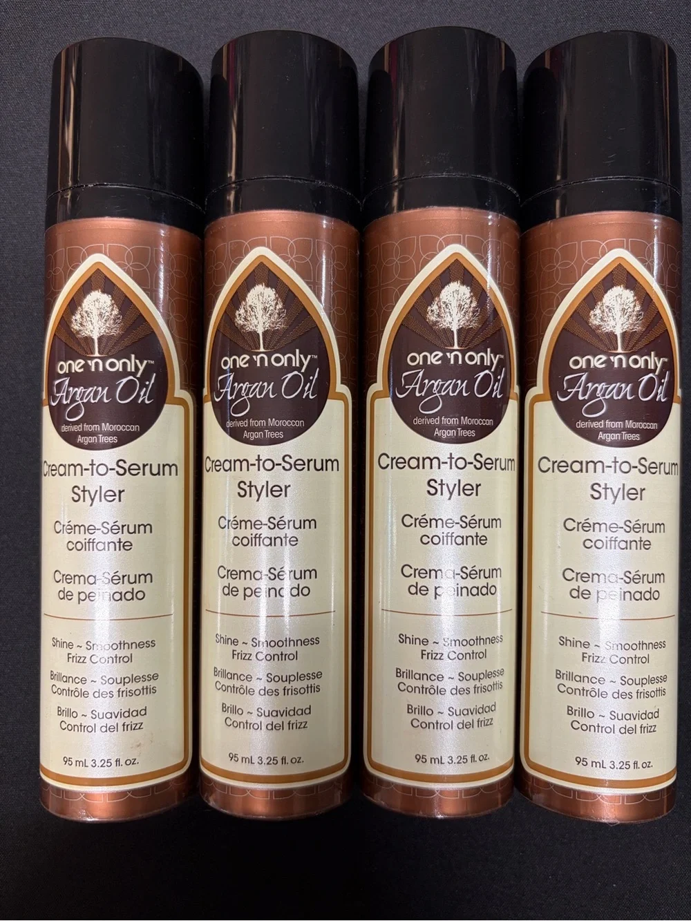 Lot of 4 One 'n Only Argan Oil Cream-to-Serum Styler